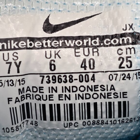 NIKE Womens Shox NZ Sneakers Gray Blue  Shoes Y 7 W8.5 739638-004 - Picture 9 of 16